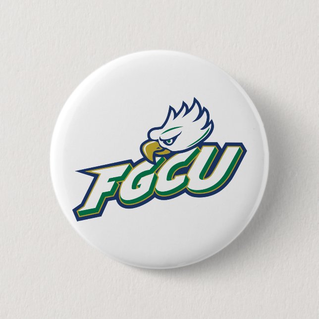 Florida Gulf Coast University | FGCU Azul Eagles Button (Front)