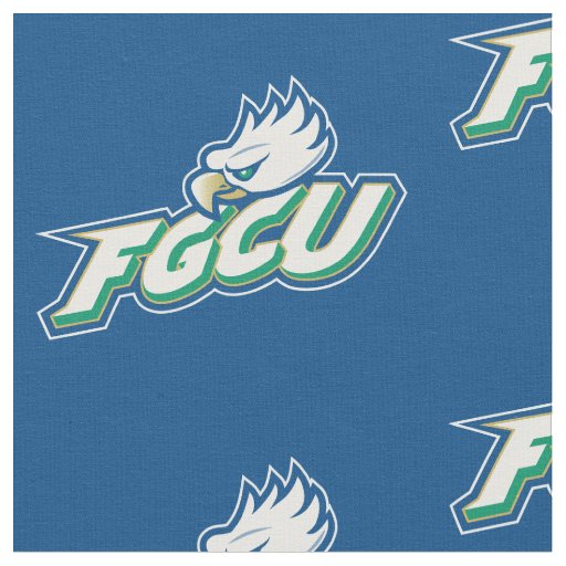 Florida Gulf Coast University | FGCU Azul Eagles Fabric | Zazzle