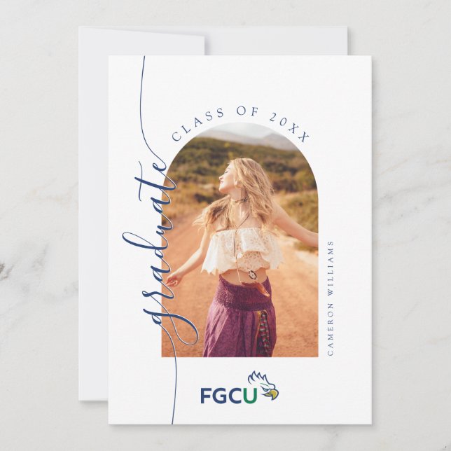 Florida Gulf Coast University Graduation Announcement (Front)