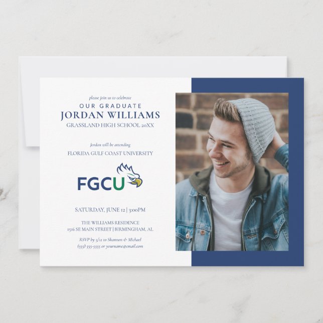 Florida Gulf Coast University Graduation Announcement (Front)