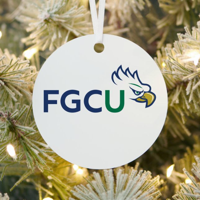 Florida Gulf Coast University Holiday Metal Ornament (Insitu)