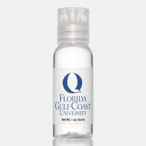 Florida Gulf Coast University  Text Logo FGCU Hand Sanitizer