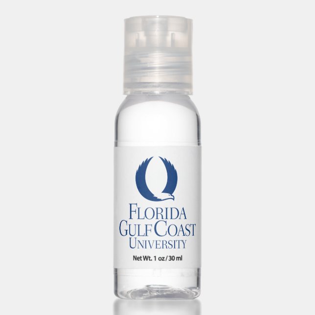 Florida Gulf Coast University | Text Logo FGCU Hand Sanitizer (Front)