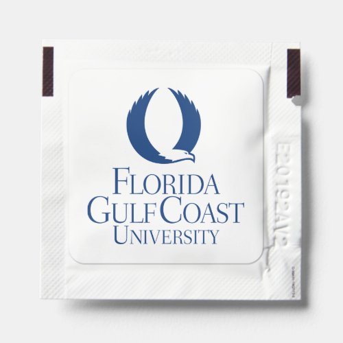 Florida Gulf Coast University  Text Logo FGCU Hand Sanitizer Packet