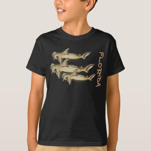 Florida hammerhead shark boys shirt