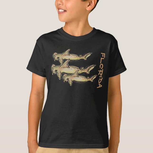 Florida hammerhead shark boys shirt (Front)