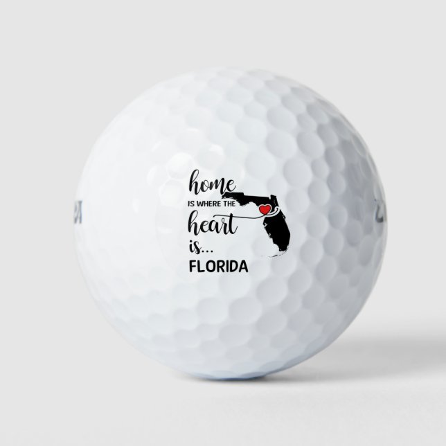 Florida home is where the heart is golf balls (Front)