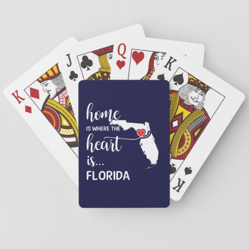 Florida home is where the heart is poker cards