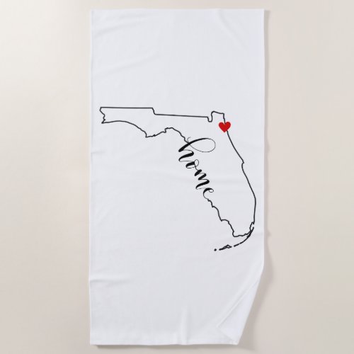 Florida Home Jacksonville Beach Towel