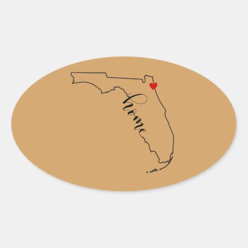 Florida Home Jacksonville Sticker