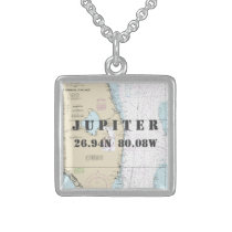 Florida Hometown Authentic Vintage Nautical Sterling Silver Necklace