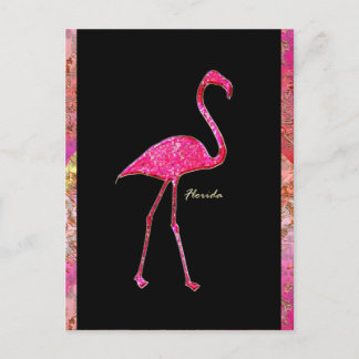 Florida Hot Pink Flamingo Postcard