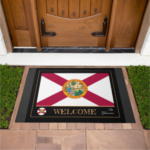 Florida house mat, Florida Flag sports / Welcome Doormat