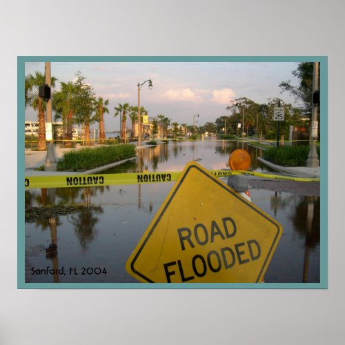 Florida Hurricane Damage Poster