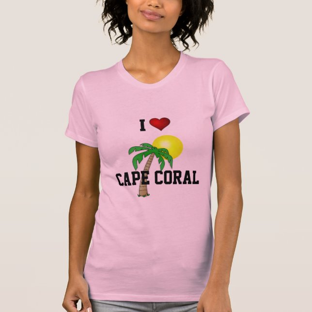 Florida: I Love Cape Coral. T-Shirt (Front)