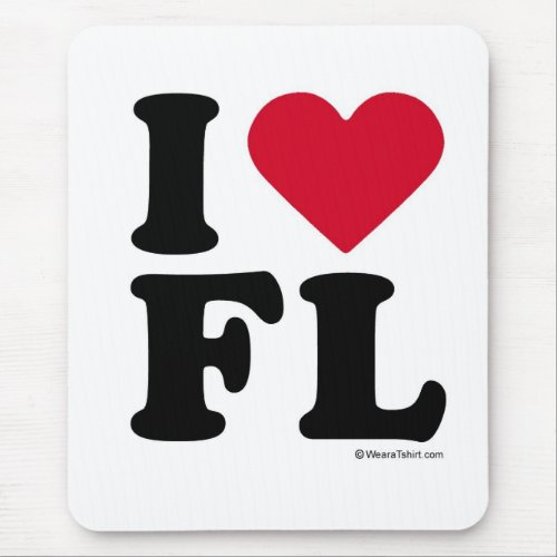 FLORIDA _ I LOVE FL _ I LOVE FLORIDA MOUSE PAD