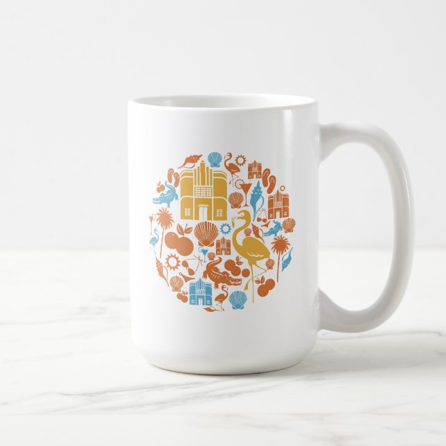Florida Icons Coffee Mug (Right)