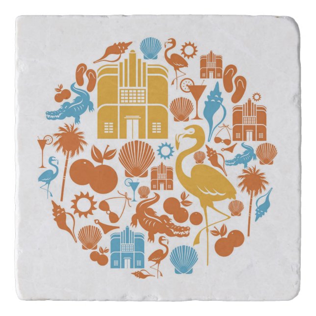Florida Icons Trivet (Front)