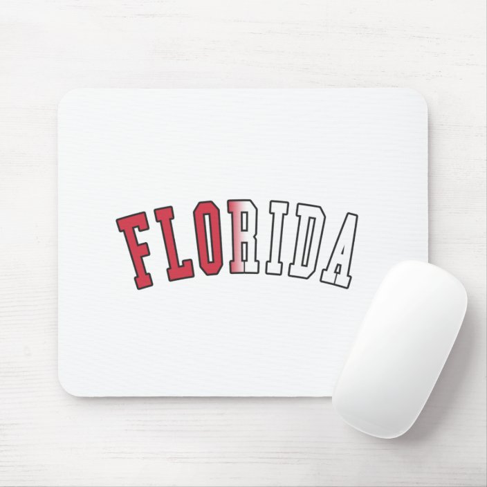 Florida in State Flag Colors Mouse Pad