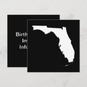 Florida in White and Black Invitation | Zazzle
