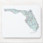 Florida Interstate Map Mousepad<br><div class="desc">Florida Interstate Map with detailed interstate roads.</div>