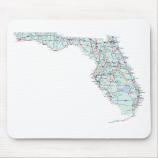 Florida Interstate Map Mousepad