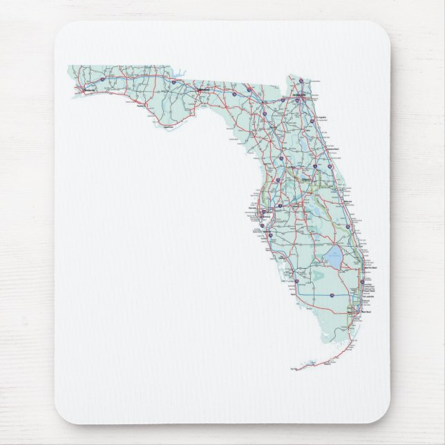 Florida Interstate Map Mousepad (Front)