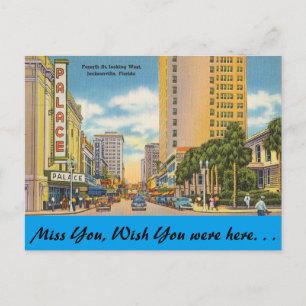 Florida, Jacksonville, Forsyth St. Postcard