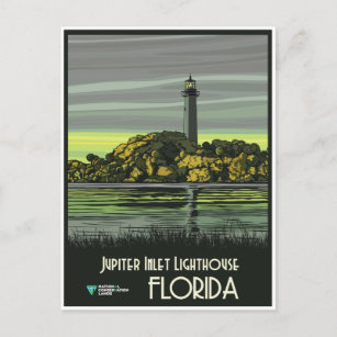 Florida, Jupiter Inlet Lighthouse, Postcard