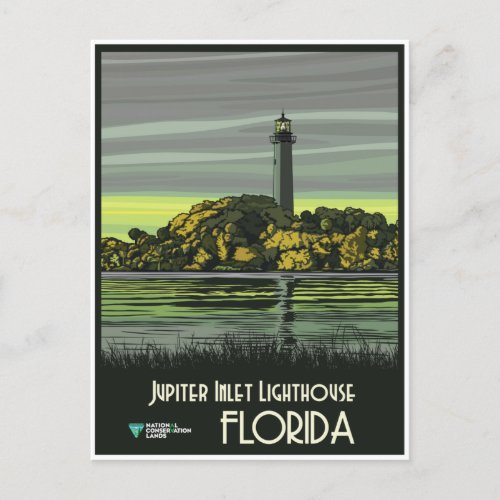 Florida Jupiter Inlet Lighthouse Postcard