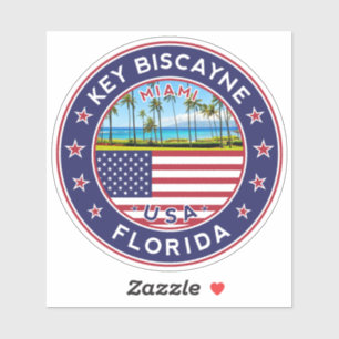 Florida, Key Biscayne Sticker