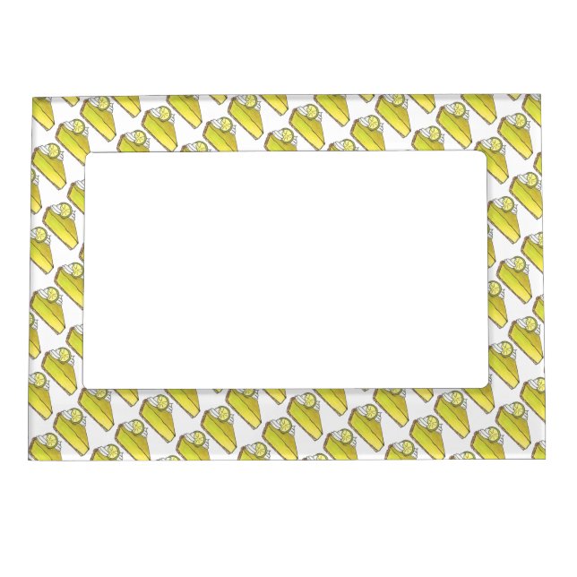 Florida Key Lime Pie Slice Dessert Foodie Frame (Front)