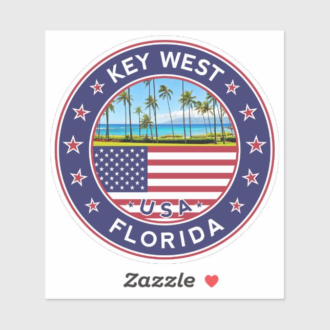 Florida, Key West Sticker (Sheet)