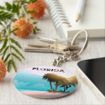 Florida Keychain<br><div class="desc">Fond of Florida's sandy beaches and clear water? This cool Sunshine State souvenir will surely make you think of them!</div>