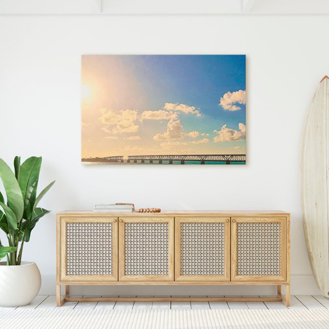 Florida Keys Bahia Honda Railroad Bridge View Canvas Print (Creator Uploaded)
