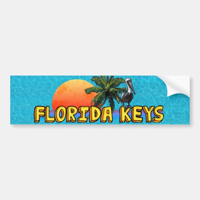 Florida Keys Bumper Sticker (Front)