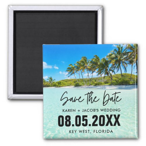 Florida Keys Destination Wedding Save the Date Magnet