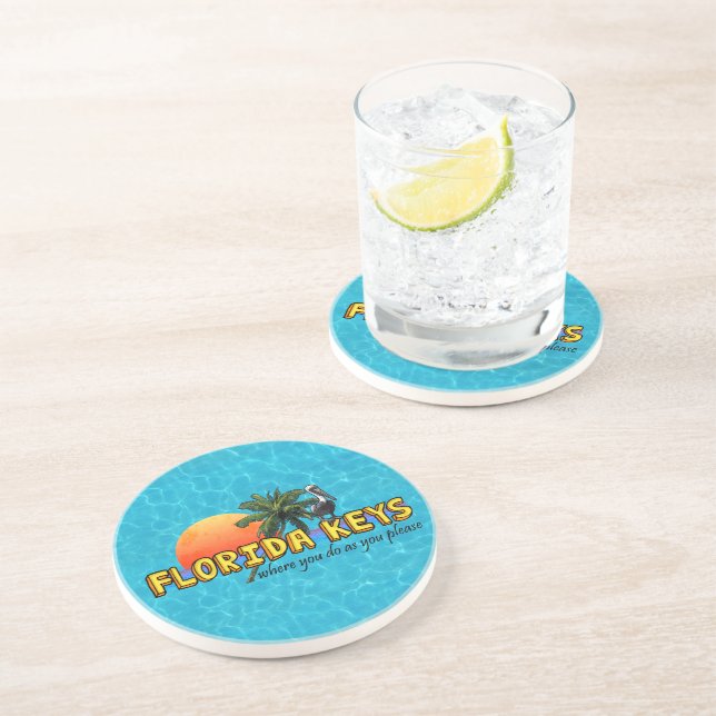 Florida Keys Drink Coaster (Side)