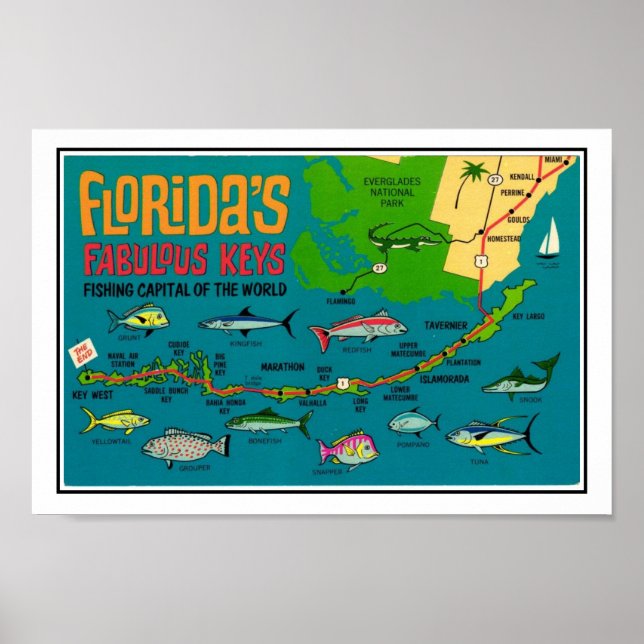 Florida Keys Fish Print (Front)