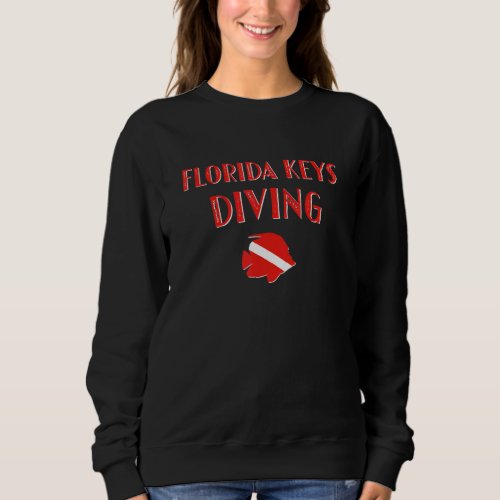Florida Keys Fish Scuba Flag Diver Sweatshirt