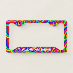 Florida Keys Fractal License Plate Frame