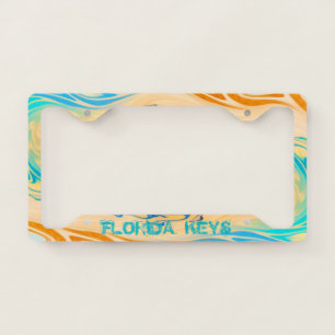 Florida Keys Fractal License Plate Frame