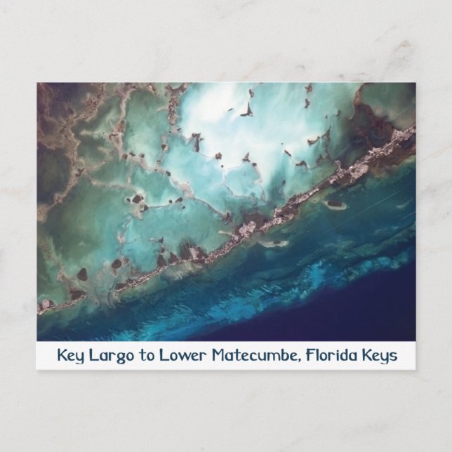 Florida Keys from Space Postcard (Front)