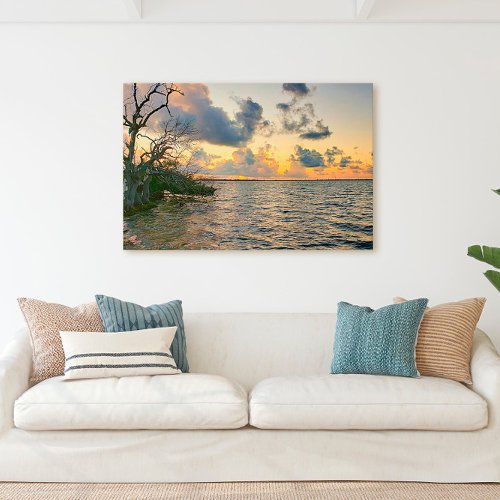 Florida Keys Golden Sunset Canvas Print