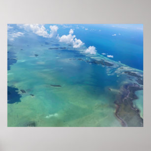 Florida Keys Islands From The Sky Florida Poster