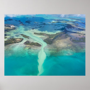 Florida Keys Islands From The Sky Poster