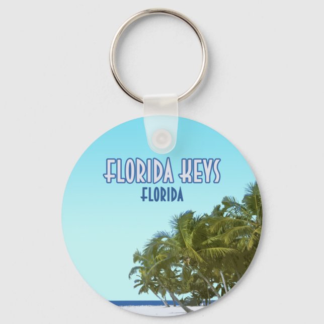 Florida Keys Key West Beach Florida Keychain (Front)