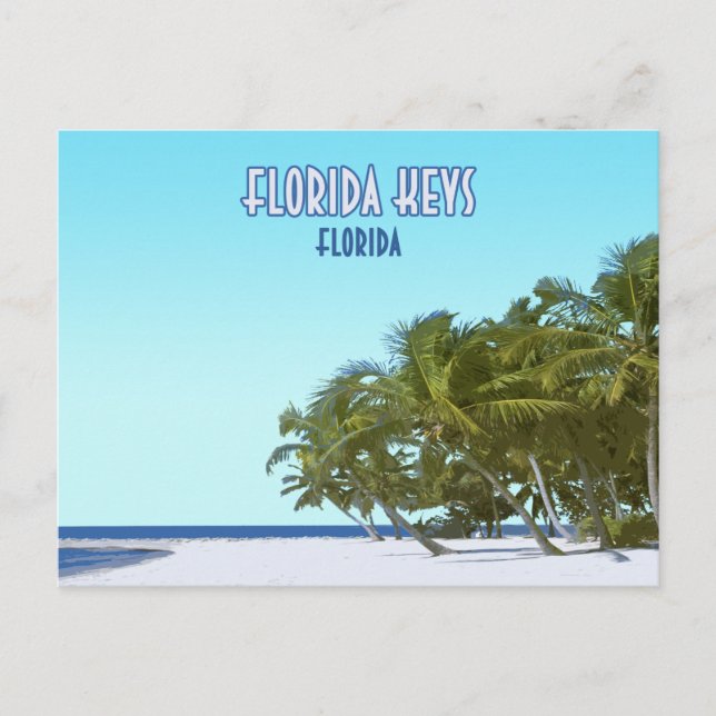 Florida Keys Key West Beach Florida Postcard (Front)
