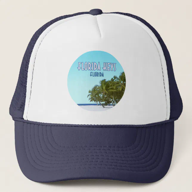 Florida Keys Key West Beach Florida Trucker Hat | Zazzle