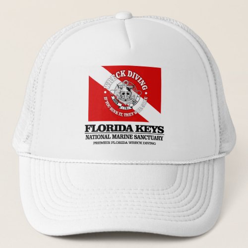 Florida Keys NMS best wrecks Trucker Hat
